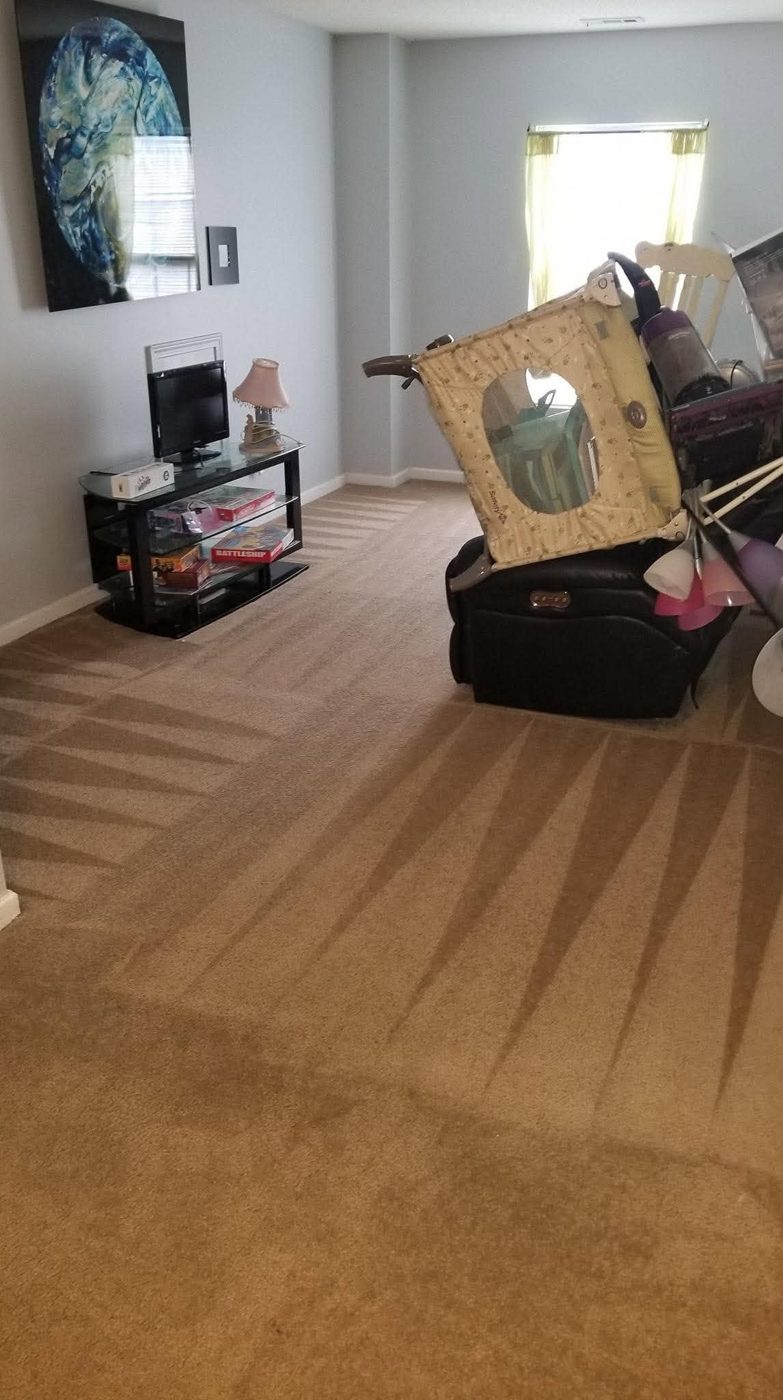 Bonus room carpet cleaning results in an East Bay home